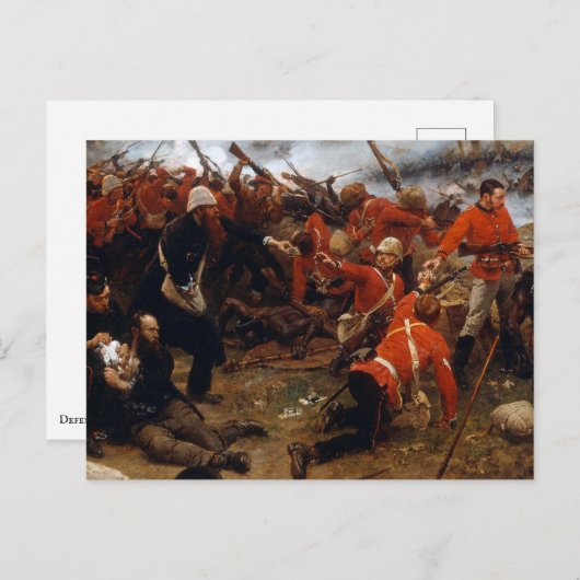 Verdediging van Rorke's Drift Briefkaart (Voorkant / Achterkant)