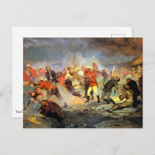 Verdediging van Rorke's Drift Briefkaart (Voorkant / Achterkant)