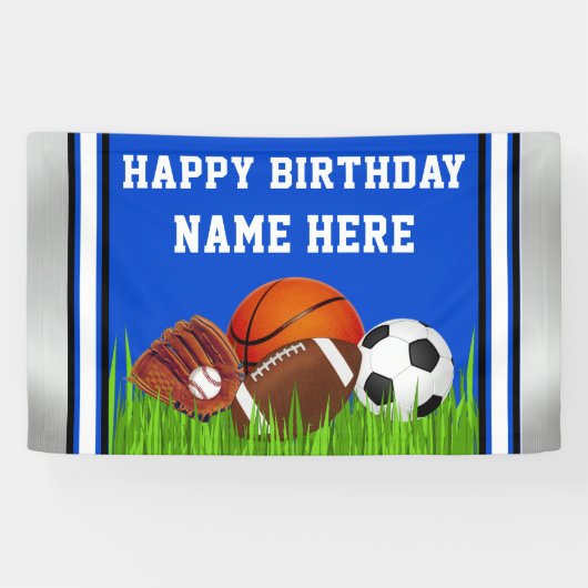 Verdediging van sportwedstrijden, sport spandoek (Horizontaal)