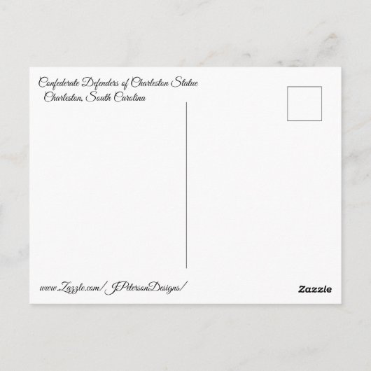 verdedigingsmonument briefkaart (Achterkant)