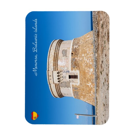 Verdedigingstoren van Fornells op Menorca - Spanje Magneet (Verticaal)