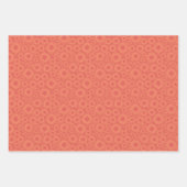 Verdeel bloemen op een perzik achtergrond inpakpap inpakpapier vel (Voorkant 3)