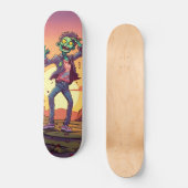 Verdeel de straten met Zombie Style!" Persoonlijk Skateboard (Voorkant)