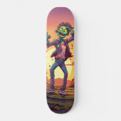 Verdeel de straten met Zombie Style!" Persoonlijk Skateboard (Voorkant)