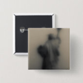 Verdeeld afbeelding van het Vrijheidsbeeld Vierkante Button 5,1 Cm (Voorkant /achterkant)