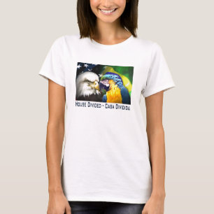 Verdeeld huis Verenigde Staten/Brazilië T-shirt