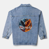 Verdeeld We Herfst USA Burning Denim Jacket (Achterkant)