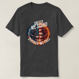 Verdeeld We Herfst USA Burning T-shirt