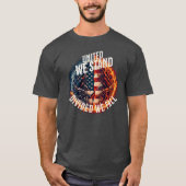 Verdeeld We Herfst USA Burning T-shirt (Voorkant)