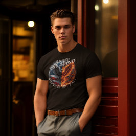 Verdeeld We Herfst USA Burning T-shirt