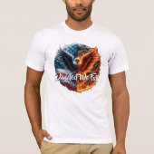 Verdeeld We Herfst USA Burning T-shirt (Voorkant)
