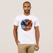 Verdeeld We Herfst USA Burning T-shirt (Voorkant volledig)