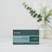 Verdeelde band v2 Ocean Green en Dark Green Visitekaartje (Staand voorkant)