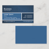 Verdeelde band v2-schaduwen van blauw visitekaartje (Voorkant / Achterkant)