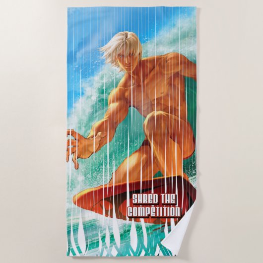 Verdeelde de Mededingingshanddoek van 1 Beach Strandlaken (Voorkant)