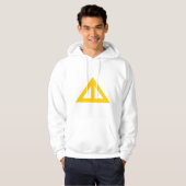 Verdeelde driehoekige Pijl Hoodie (Voorkant volledig)