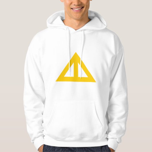 Verdeelde driehoekige Pijl Hoodie (Voorkant)