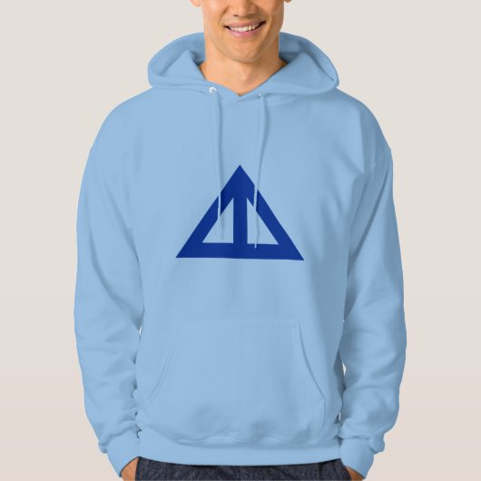 Verdeelde driehoekige Pijl Hoodie (Voorkant)
