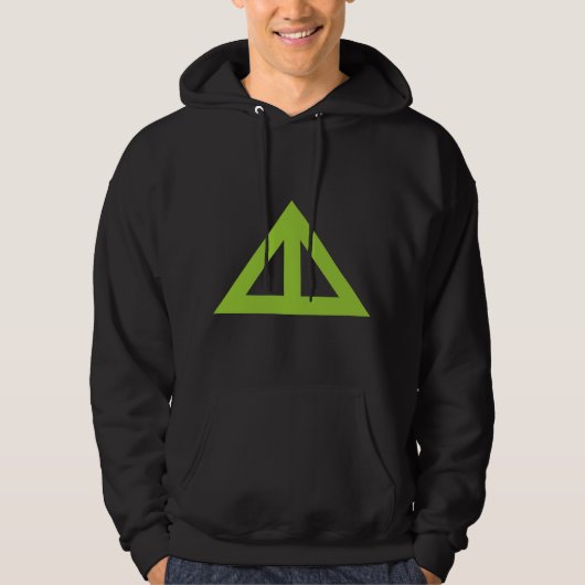 Verdeelde driehoekige Pijl Hoodie (Voorkant)