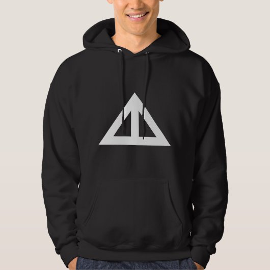 Verdeelde driehoekige Pijl Hoodie (Voorkant)