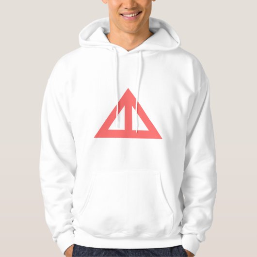 Verdeelde driehoekige Pijl Hoodie (Voorkant)