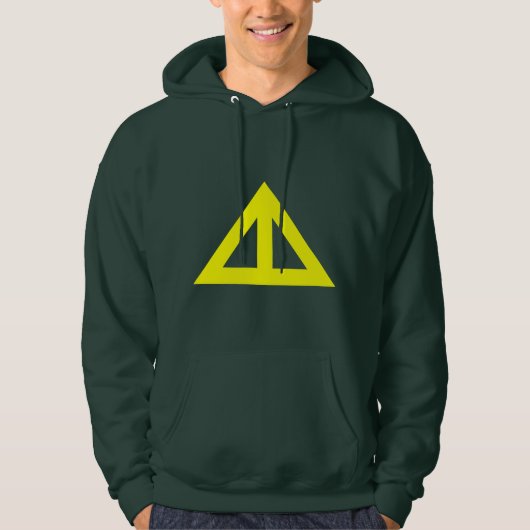 Verdeelde driehoekige Pijl Hoodie (Voorkant)