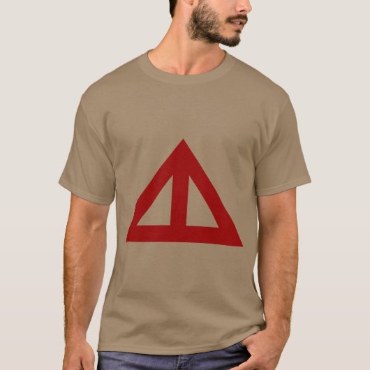 Verdeelde driehoekige Pijl T-shirt (Voorkant)