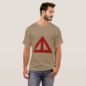 Verdeelde driehoekige Pijl T-shirt (Voorkant volledig)