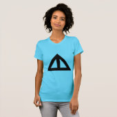 Verdeelde driehoekige Pijl T-shirt (Voorkant volledig)