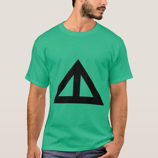 Verdeelde driehoekige Pijl T-shirt (Voorkant)