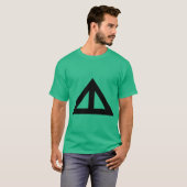 Verdeelde driehoekige Pijl T-shirt (Voorkant volledig)