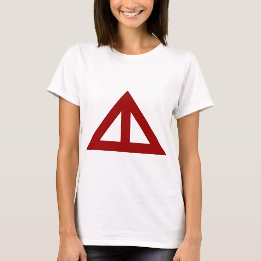 Verdeelde driehoekige Pijl T-shirt (Voorkant)