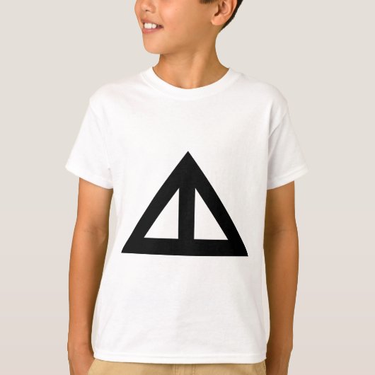Verdeelde driehoekige Pijl T-shirt (Voorkant)
