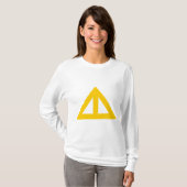 Verdeelde driehoekige Pijl T-shirt (Voorkant volledig)