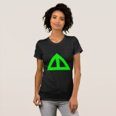 Verdeelde driehoekige Pijl T-shirt (Voorkant volledig)