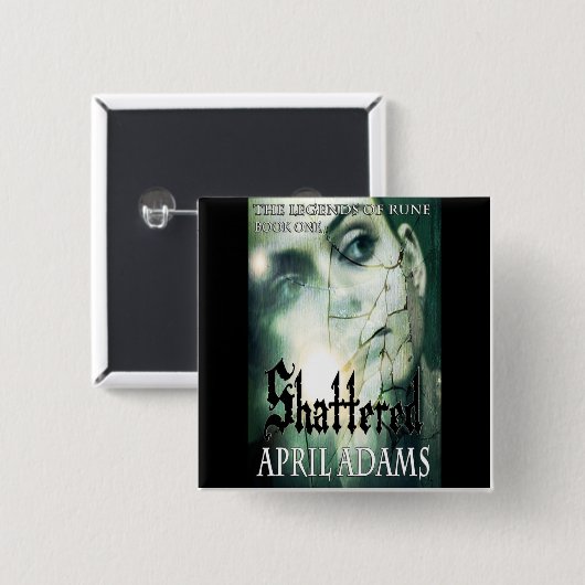 Verdeelde knop vierkante button 5,1 cm (Voorkant /achterkant)