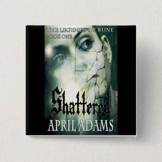 Verdeelde knop vierkante button 5,1 cm (Voorkant)