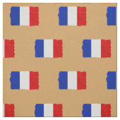 Verdeelt de Franse vlag op Beige Stof (Swatch)