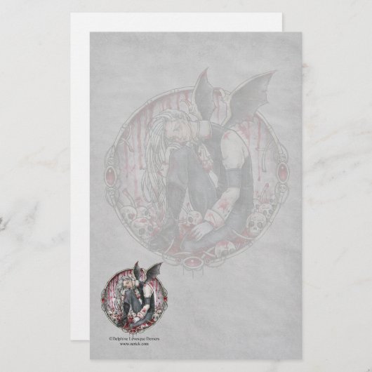 Verdeesde herinneringen briefpapier (Voorkant / Achterkant)