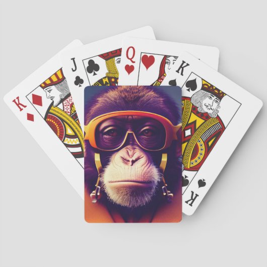 Verdekte Ape-speelkaarten Pokerkaarten (Achterkant)