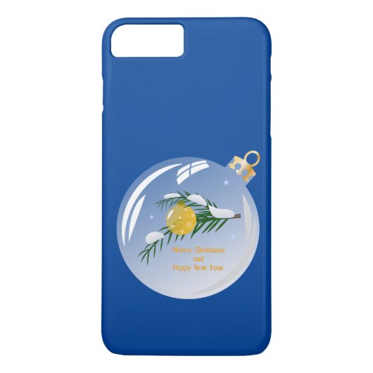 Verdekte kerstbijtak in bauble Case-Mate iPhone case (Achterkant)