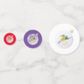 Verdekte kerstbijtak in bauble confetti (Voorkanten)