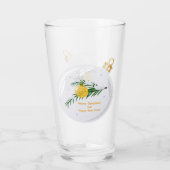 Verdekte kerstbijtak in bauble glas (Achterkant)