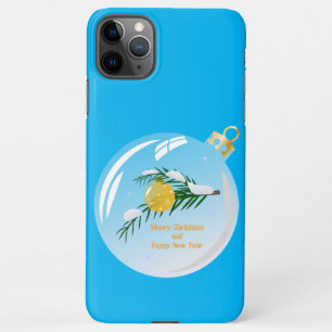 Verdekte kerstbijtak in bauble iPhone 11Pro max hoesje