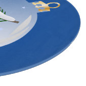 Verdekte kerstbijtak in bauble snijplank (Hoek)