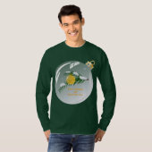 Verdekte kerstbijtak in bauble T-Shirt (Voorkant volledig)