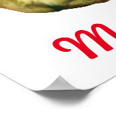 Verdekte kerstjasjaloop Merry-kerstmis Poster (Hoek)