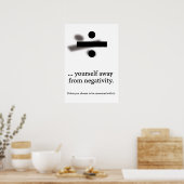 Verdelen van jezelf poster (Keuken)