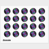 Verdelende cellen ronde sticker (Vel)