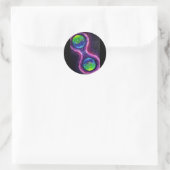Verdelende cellen ronde sticker (Tas)